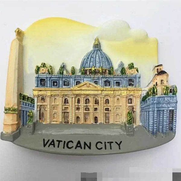Vatican 1Pcs Hot 3D City Refrigerator Fridge Magnets Souvenir Strong Magnetic Stickers Home suppliesXJ240809