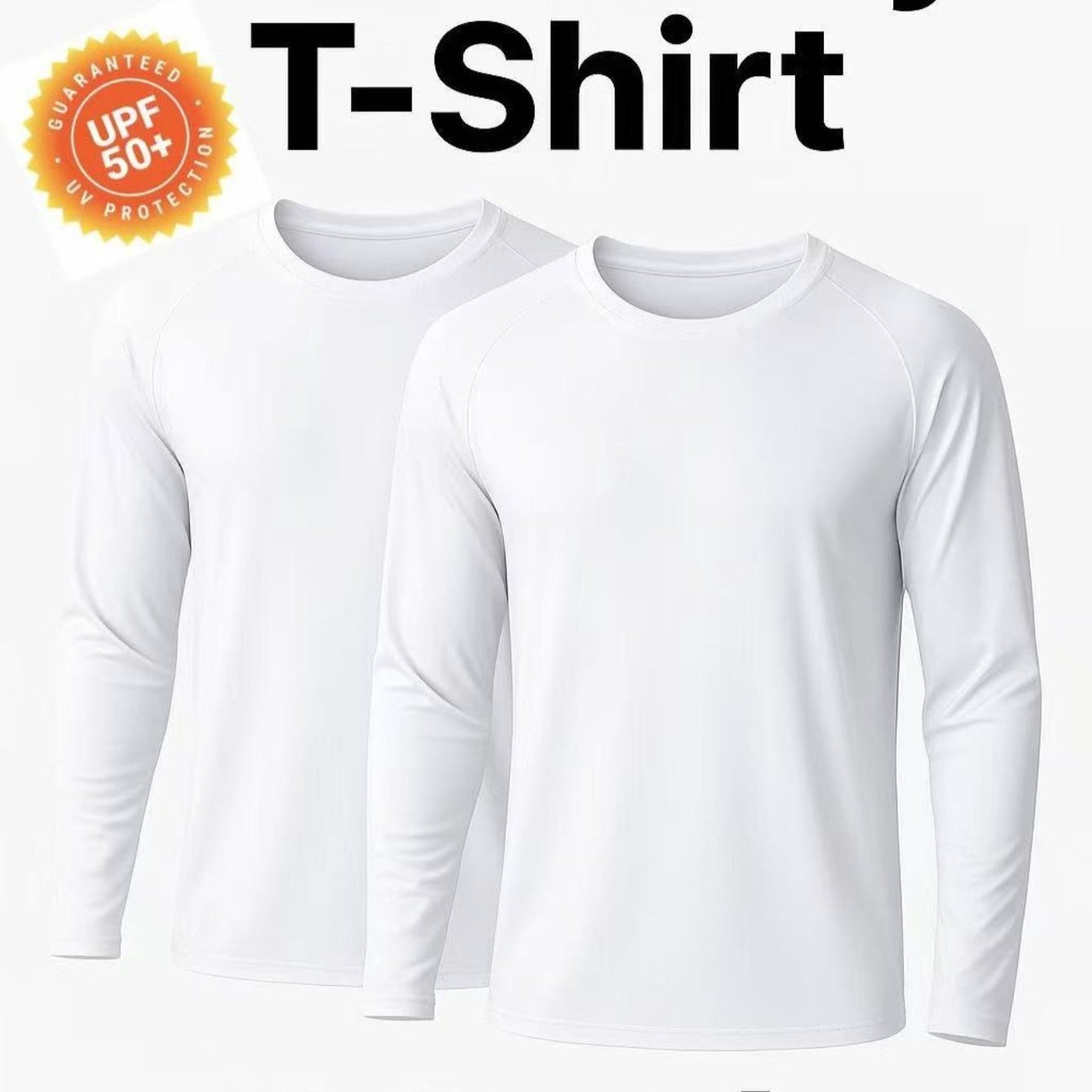 TEMU 2 Pack Men’s Sun Protection Long Sleeve – Cooling, Moisture-wicking, Outdoor Activewear