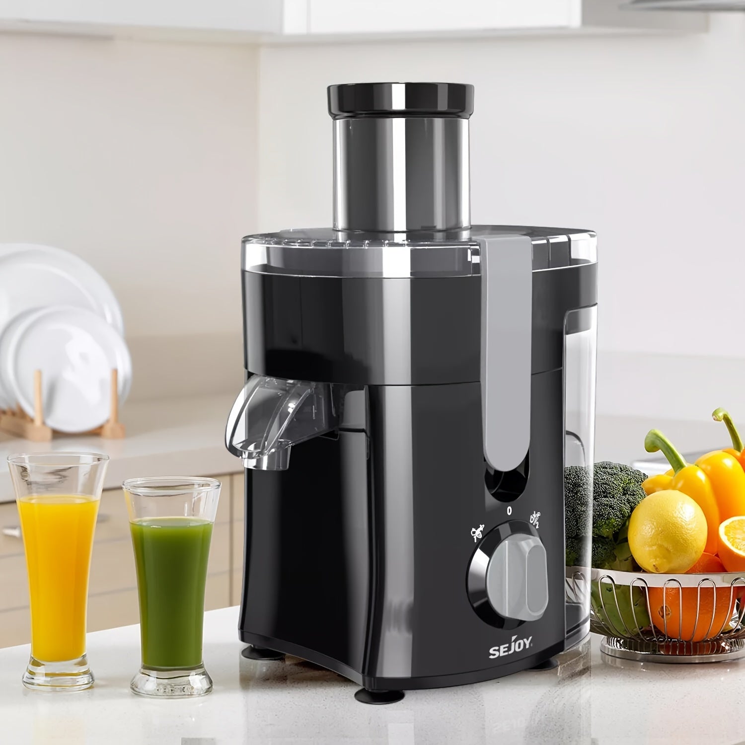 TEMU Juicer Machine, Compact Centrifugal Juicer Extractor - Juicer Machine For Fruits And Vegetables, Centrifugal Extractor, , , Multiple Safety