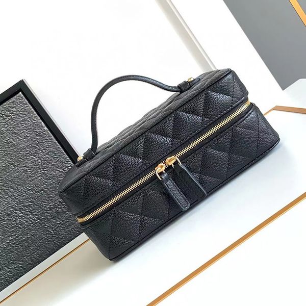 12A All-New Mirror Quality Jewelry Box Bag Designer Quilted Bag Fashion Clutch Bags Diamond Lattice Handbags Real Leather Purses Designer Wo