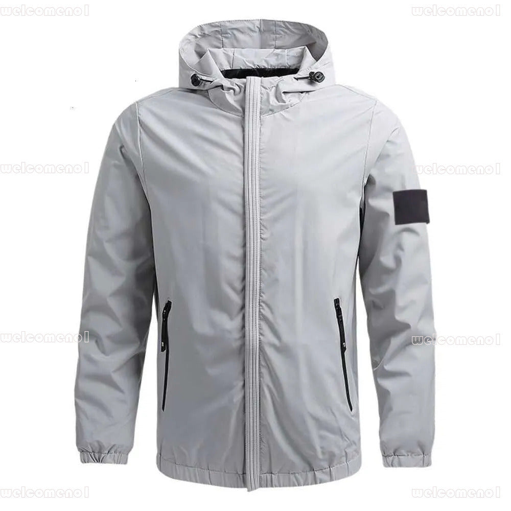 Stone Jacket Designer Fashion Winter Warm Company Windproof Parka With Badge Stoney Coat Casual Streetwear Military Green Outerwear Outdoor Coat fb1