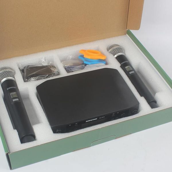 Microphones GLXD4 Wireless Microphone 2 Chs UHF 640 690MHz Professional Mic Handheld Lavalier Headworn Headset Party Church Meeting