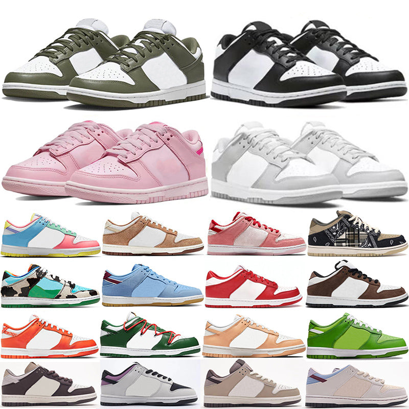 Men Women SB Running shoes Sneakers White Black Panda Grey Fog UNC Varsity Green Glow Laser Orange Syracuse Kentucky Coast Candy casual trainers 36-