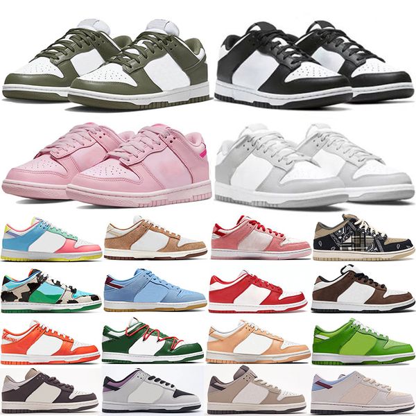 Men Women SB Running shoes Sneakers White Black Panda Grey Fog UNC Varsity Green Glow Laser Orange Syracuse Kentucky Coast Candy casual trai