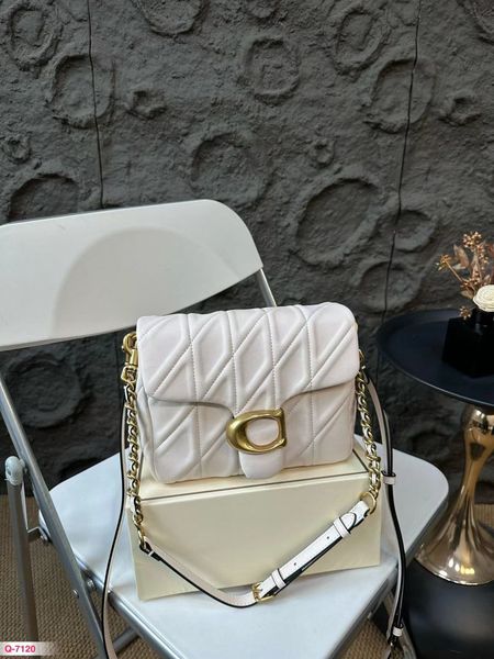 Designers bags Square Tabby Tote bag Women Cross Body Chain Handbag Two Straps Bumbag Fashion Shoulder Classic Black White Bag