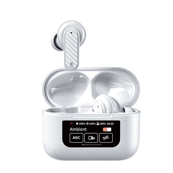 TWS earphones Wireless bluetooth Earbuds Headphone Transparency Wirless Charging Headphone auriculares LED Earphone noise reduction ANC ecou