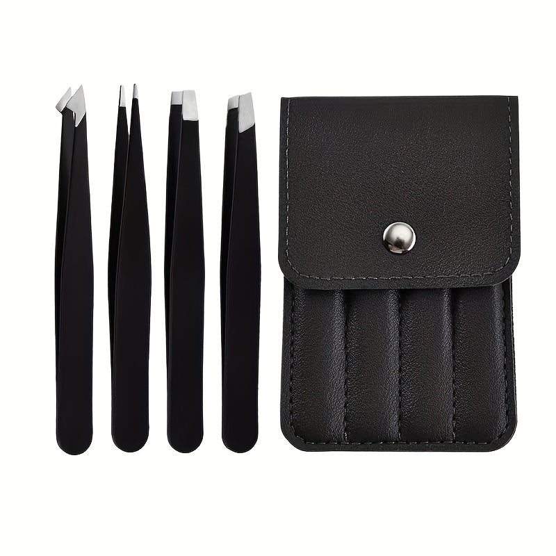 TEMU Eyebrow Tweezers Set, Tweezers Set - High-precision Eyebrow Shaping, Ingrown Hair, , And Facial Hair Removal Tool