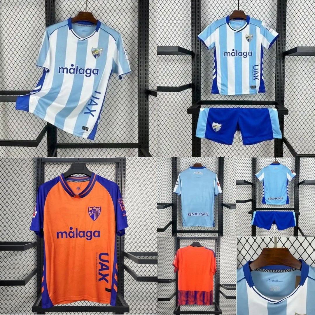 2025 2026 S-4XL CAMISETA MALAGA CF soccer jersey 120 ANIVERSARIO Kids 2526 Kit Home Football Shirts Men BUSTINZA M. JUANDE RAMON FEBAS ALEX GALLAR S