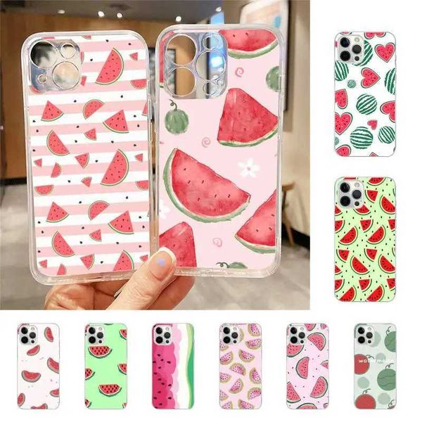 Summer Cartoon Watermelon Phone Case For Iphone 7 8 Plus X Xr Xs 11 12 13 Se2020 Mini Mobile Iphones 14 Pro Max Case Z250122