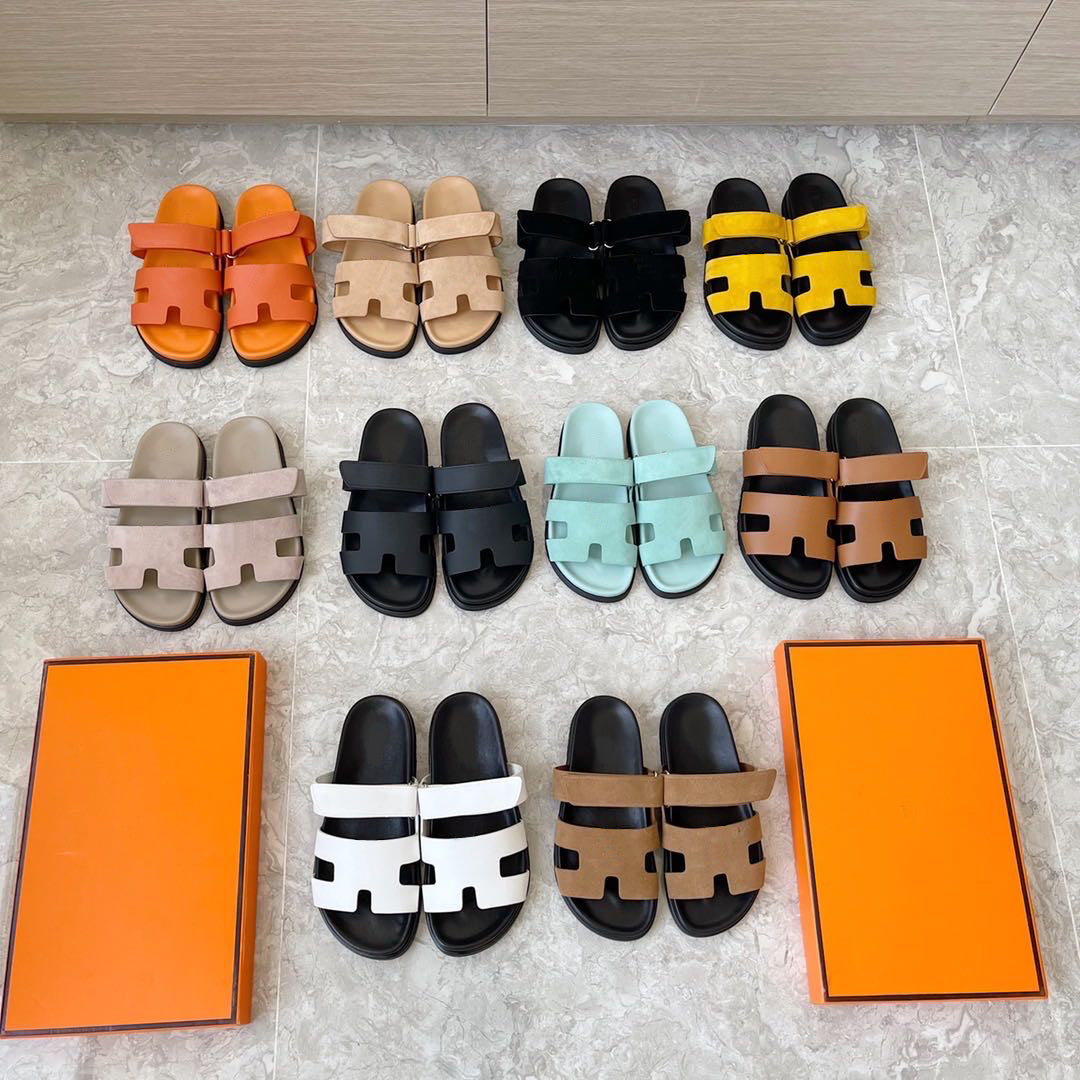 slippers designer sandals women platform sandale slides shoes flip flops flat slipper real leather classic womens outside sliders with box top quali