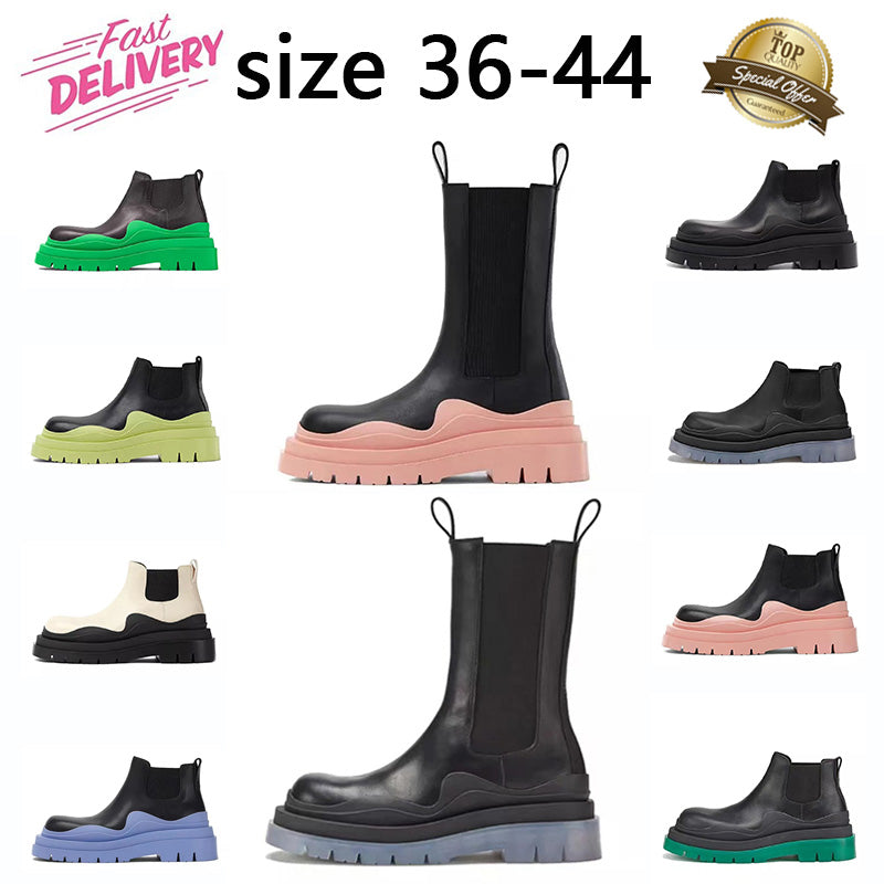 Tire designer women boots luxury Chelsea Martin Knee boot womens men motocycle Ankle Half Anti-Slip fashion Platform snow winter bootie shoes fashio