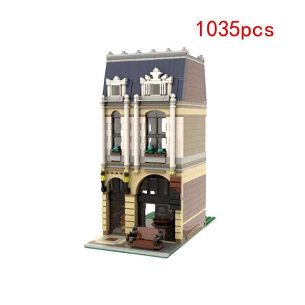 Blocks Spot MOC-71570 Small Particle Building Street View Chocolate Shop Educational Puzzle Gift Toy Model Ornament Y250112ECTP