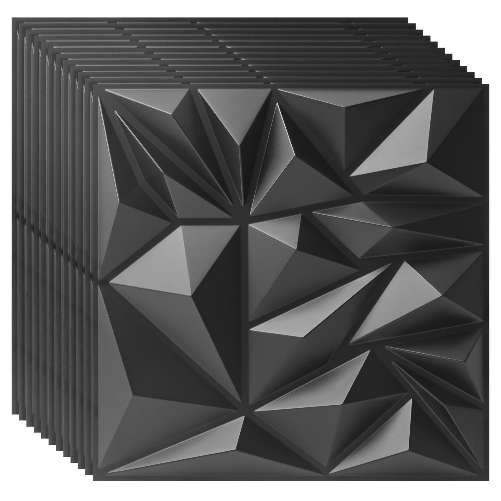 TEMU 3d Wall Panels, Texture Pvc Wall Panels For Interior Wall Decor, 11.8"x 11.8" (30cmx30cm), For Interior Wall Decor In Living Room, Bedroom,