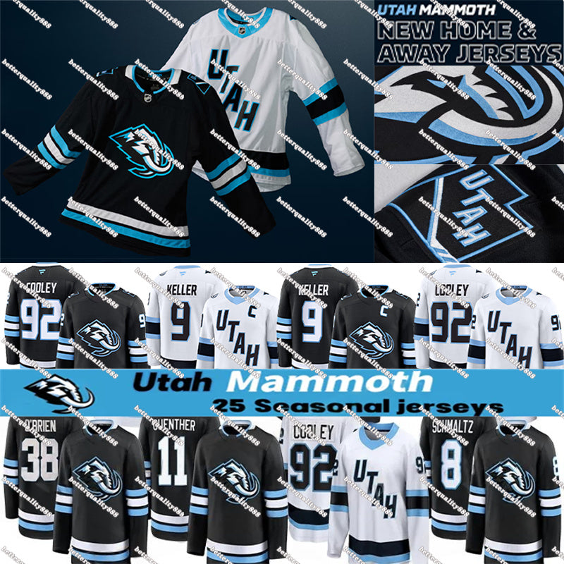 25 26 Utahs Hockey Club jersey Utahs Mammoth jersey #9 Clayton Keller jersey Tij Iginla Cole Beaudoin Nick Schmaltz Matias Maccelli Cooley jerseys