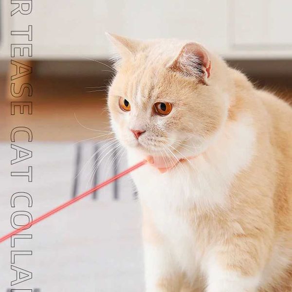 Cat Toys Laser Cat Collar Cat Self-entertainment Charging Intelligent Infrared Laser Cat Pen Pet Supplies B240801