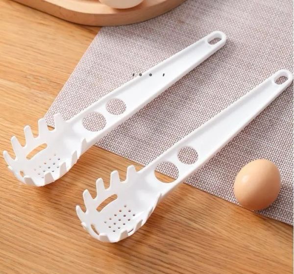 Kitchen Tools Mtifunction Spaghetti Server Pasta Fork Gadget Heat Resistant Noodle Stir Fry Spoon Strainer JN08