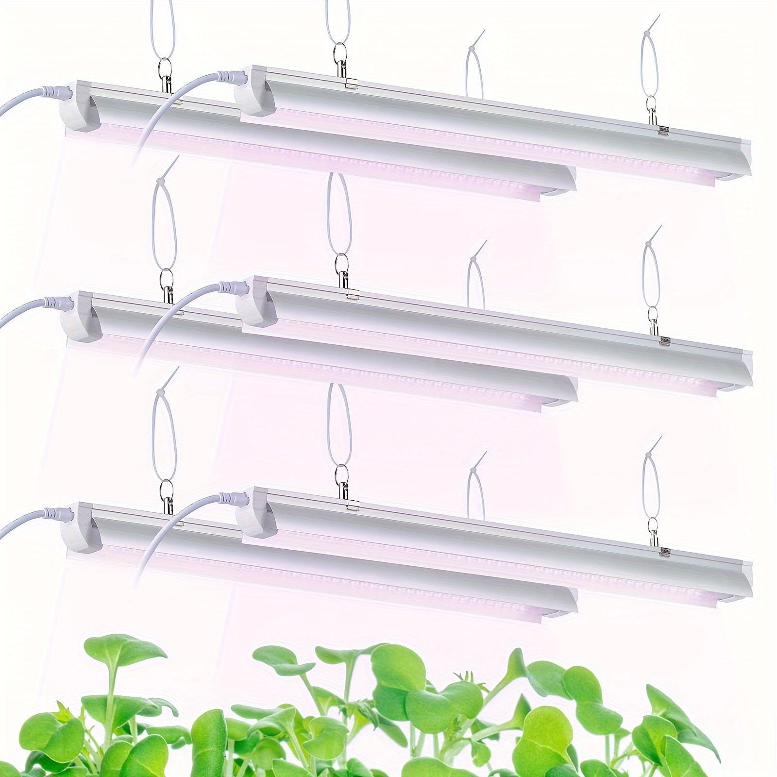 TEMU Grow Light, 2ft T8, 150w (6 X 25w, 900w Equivalent), Full Sunlight Plant Light, Led Grow Light Strips, Grow Light Bulbs For Indoor Plants,