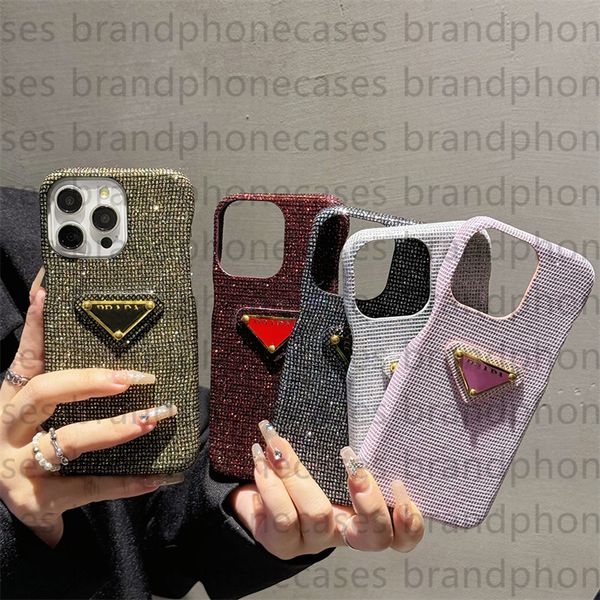 Bling Glitter Phone Case Designer iPhone Case For iPhone 16 Pro Max 15 Pro Max 14 13 12 11 Phonecase Sparkling Rhinestone Diamond Jewelled C