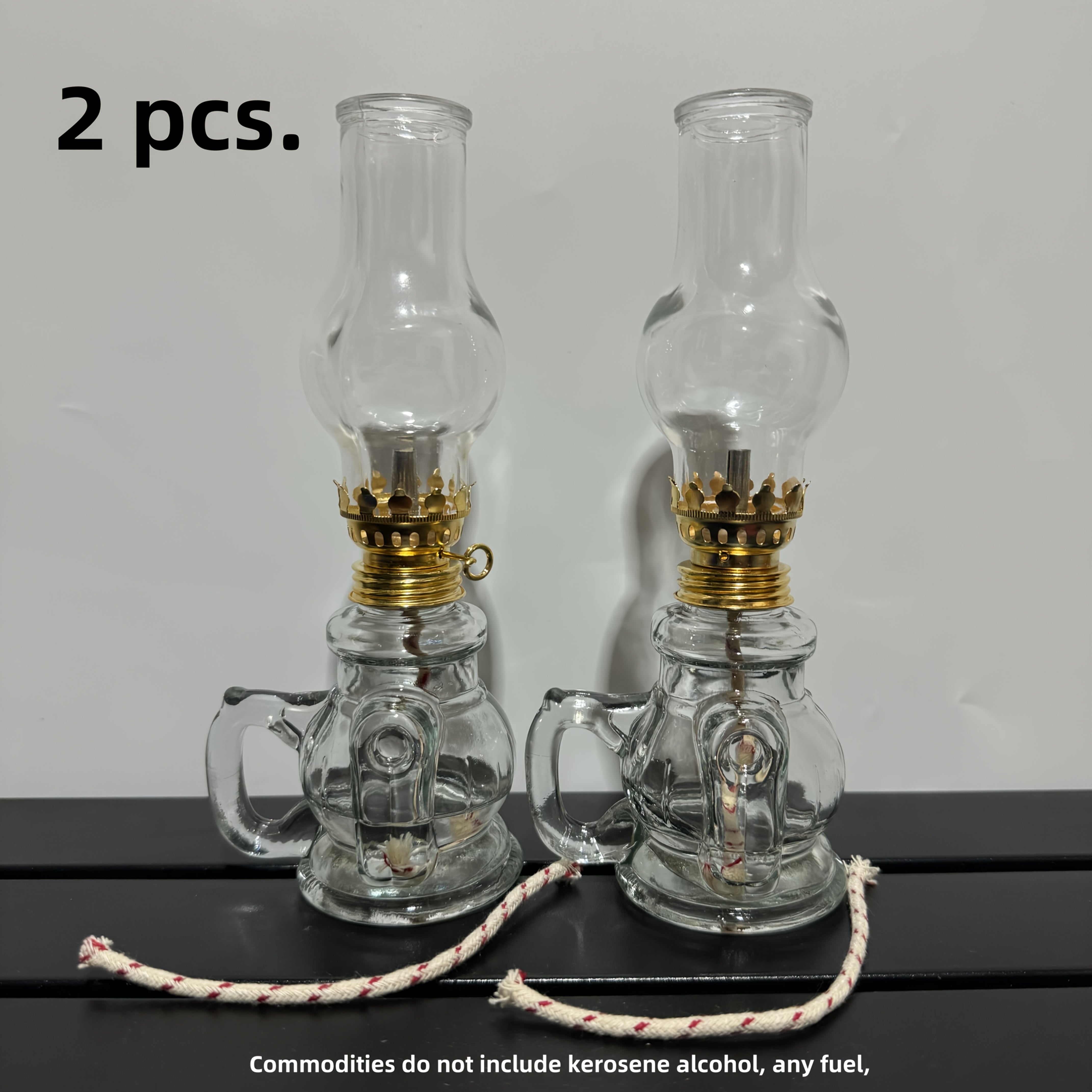 TEMU 2pcs Garden Lamps Power Outage Emergency Lamps Kitchen Lamps Table Lamps Outdoor Camping Lamps Old Kerosene Lamps Ambient Lamps Candle Holders