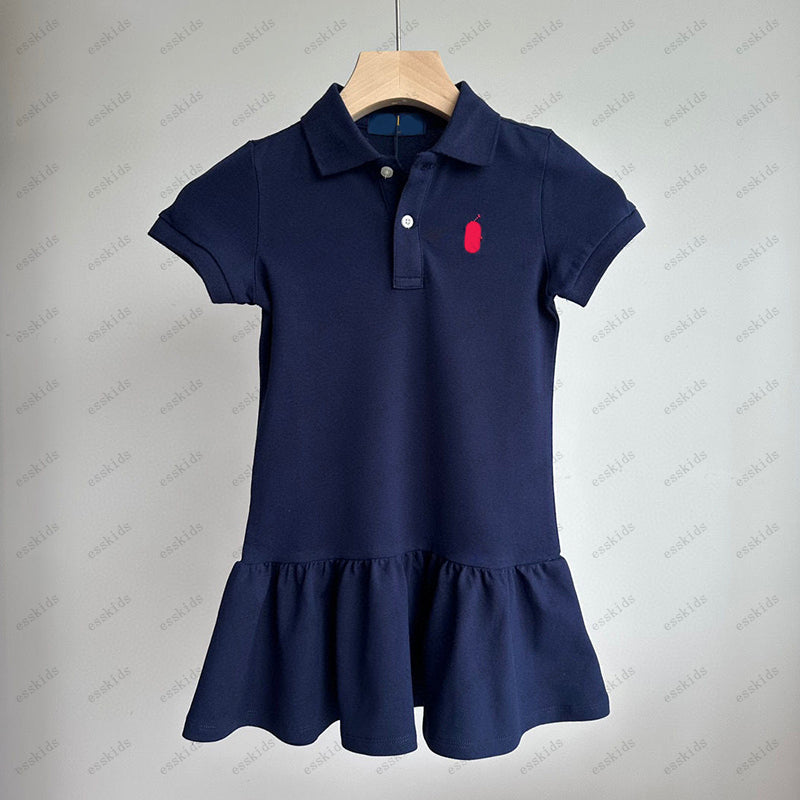 Clothing Sets Kids Designer Party Dress Summer Baby Girls Princess Dresses 100 Cotton Embroidery Clothes Children Fashion Baseball Skirts Girl Skirt