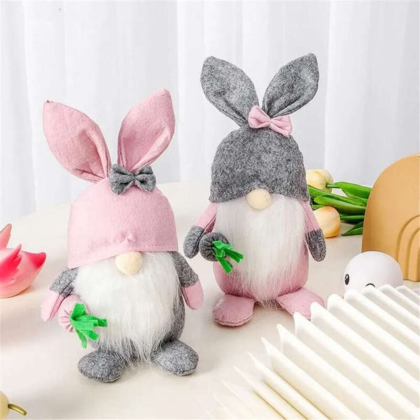 Festive Party Easter Other Supplies Gnome Plush Bunny Decorations Handmade Dolls Gifts For Kids Spring Elf Home Living Room Ornaments