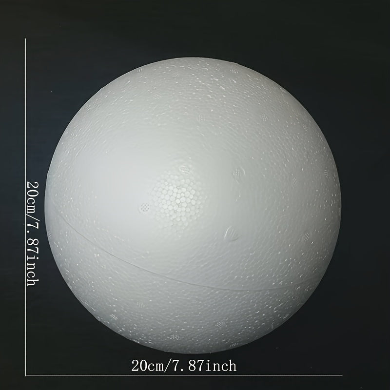 TEMU 20cm - 7.87 Inches, Foam Balls For Diy Crafts, Home Decor, School Projects, And Art Supplies | Durable Craft Material For Handmade