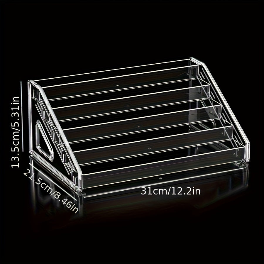 TEMU 1pc Clear Desktop Organizer, Display Stand For , , , , - Container