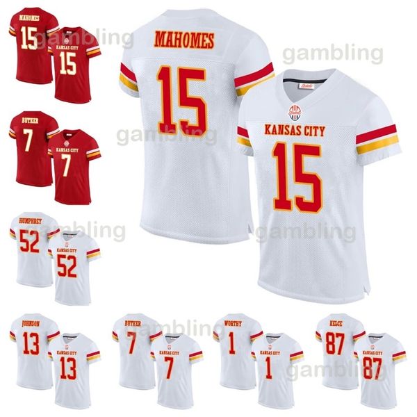 Mens-Youth red white ed Patrick Noah Gray 52 25 Clyde 8 Justyn 56 George 35 Christian 16 Len 88 Tony Embroidery Football Jerseys