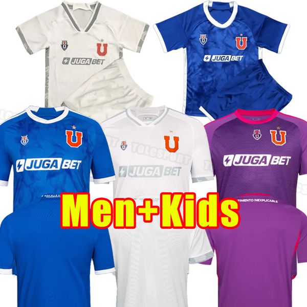 S-xxl 24 25 Universidad De Chile Soccer Jerseys 2025 2024 Udechile Football Shirts Kids Kit Osorio Fernandez Assadi Men child home away thir