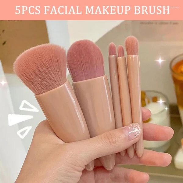Makeup Brushes 5 PCS-SET Women Facial Set Face Cosmetic Beauty Eye Shadow Foundation Blush Brush Make Up Tool