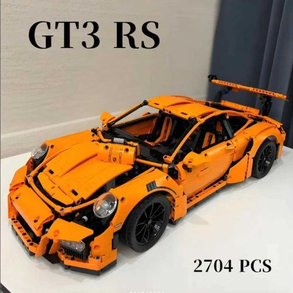 Blocks Compatible 42056 MOC Bricks 911 GT3 RS Technicial Car Toys Boys Christmas Gift Kids Constructor Model Building Blocks for AdultsY2411