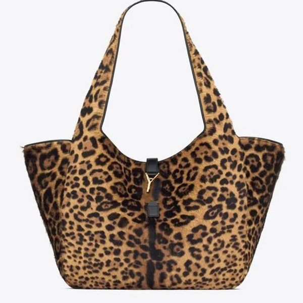 New Tote Bag Bea Shopping Bags Underarm Bags Designer Womens Bags Fashion Large Capacity Handbag Autumn Winter Leopard Leather Shoulder Bags
