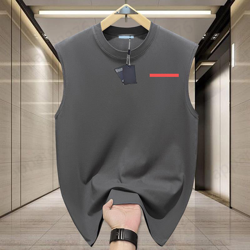 Mens tanks designer t shirt T-shirt Sleeveless Tank Top Solid Color Fiess Muscle Vests Bodybuilding T Shirt For Men tee shirt