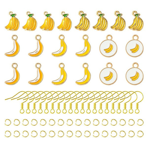 Boucles d'oreilles pendantes banane bricolage