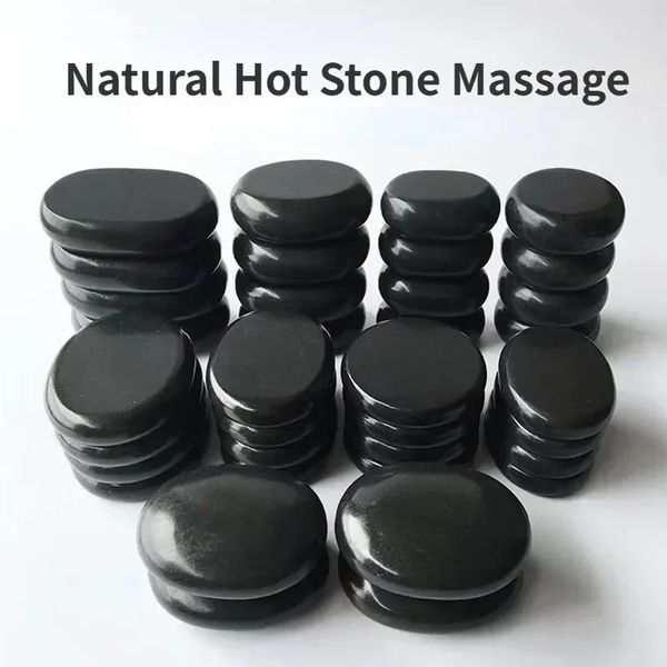 1 piece of natural stone massage SPA rock basalt rock to relieve back pain treatment stone health massage tool 240704