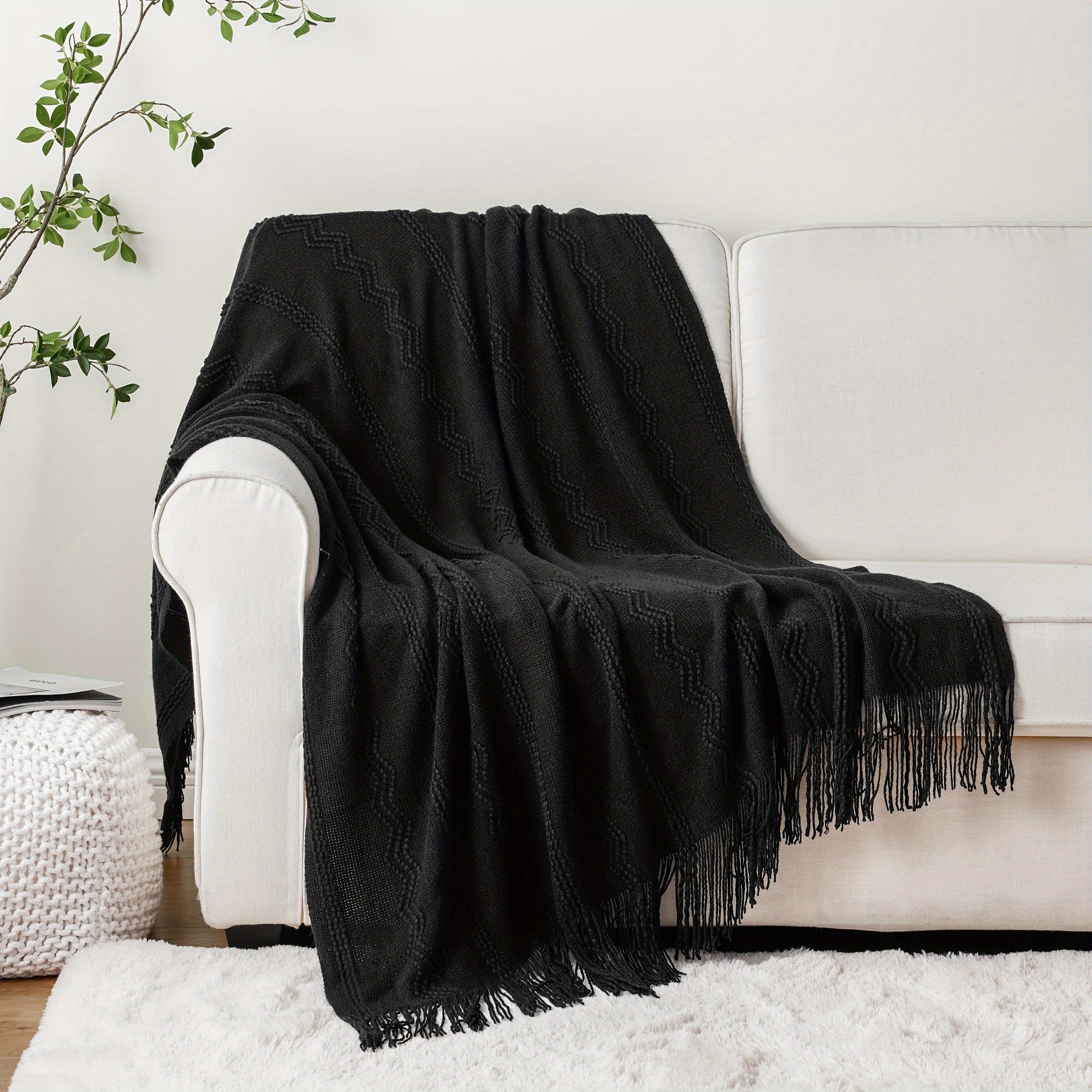 TEMU Throw Blanket For Couch, Decorative Blankets And Throws For Sofa Home Decor