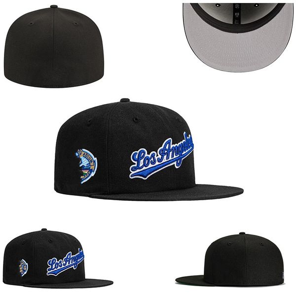 Ju6 2024 Men&#039;s Baseball Fitted Hats Flat Chicago Full Closed Caps Black Color Designer Size Chapeau Hip Hop ed peach Cap Street Sports