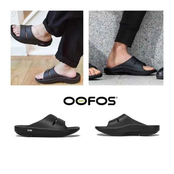 Slippers OOFOS Slippers Men Women Flip Flops Beach Sandals Bathroom Non-Slip Slides Women Slippers Indoor House Shoes Slipper z241023