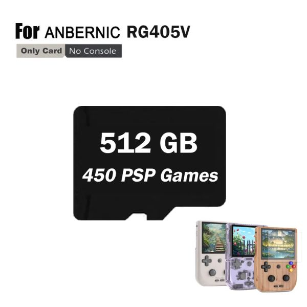ANBERNIC RG405V Handheld Game Console TF Card Preloaded Game for Handheld Game 512G Built in 75000Games Open Source System PS2