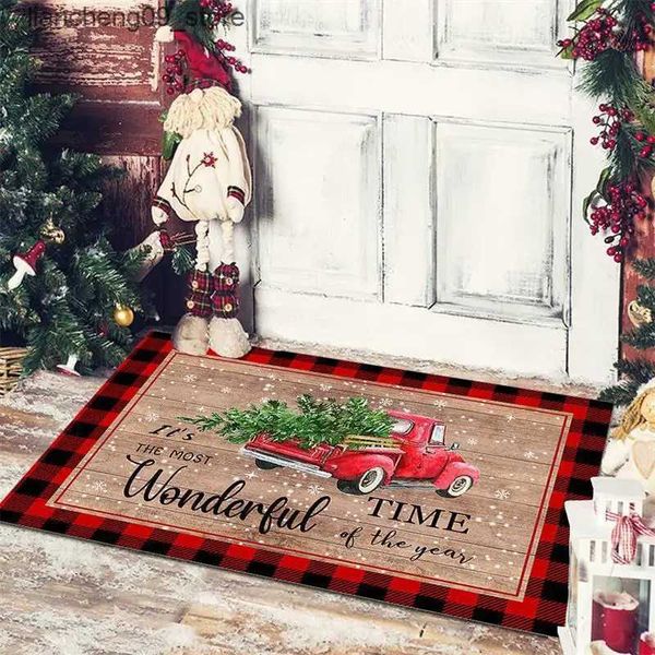 Christmas Decorations Christmas floor mats entrance doors bedrooms bathrooms non slip carpets 2024 Christmas decorations home decor New Year