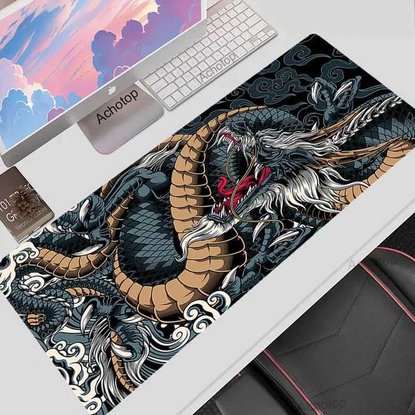Mouse Pads Wrist Rests Chinese Dragon Large Gaming Mouse Pad XXL Mousepad Pc Gamer Mouse Mat 900x400 Desk Mat Mausepad Keyboard Table Comput