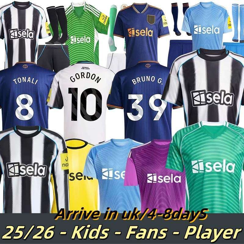 2025 2026 Soccer Jerseys NUFC Newcast UnITeDS 25 26 Home away Third Shirts Kits designer t shirt RITCHIE RONDON Football Baby Kids Child ISAK JOELIN