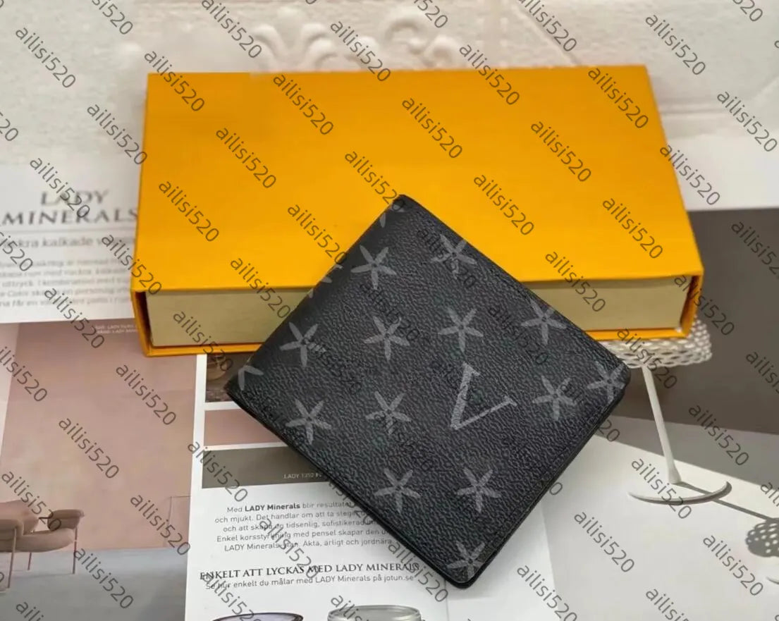 Men Animal Designers Fashion Short Wallet Leather Black Snake Tiger Bee Women Luxury Purse Card Holders With Gift Box Top Quality