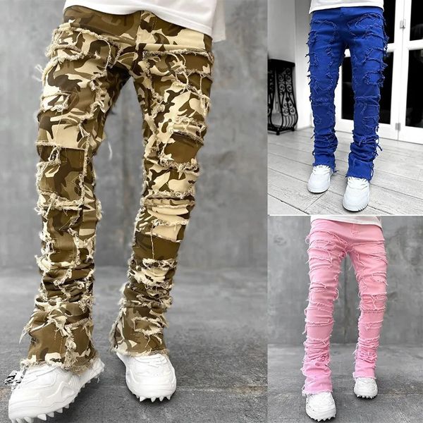 Pink Fall Men Jeans Y2k Hip Hop Style Collection - US EURO Size B3