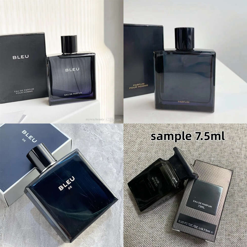Perfume Eau Designer De BLEU Parfum EDT Brand Fragrance for Men 100ml with Good Smell Long Lasting Cologne Spray Free Ship