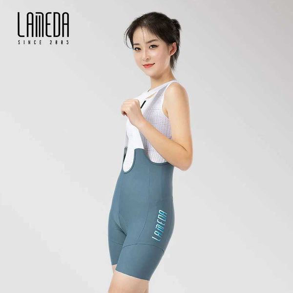 LAMEDA Professional Cycling Bib Shorts For Women Spring Summer Bicycle Riding Suspenders Shorts Jumpsuit MTB Road Bike Apparel BW250121