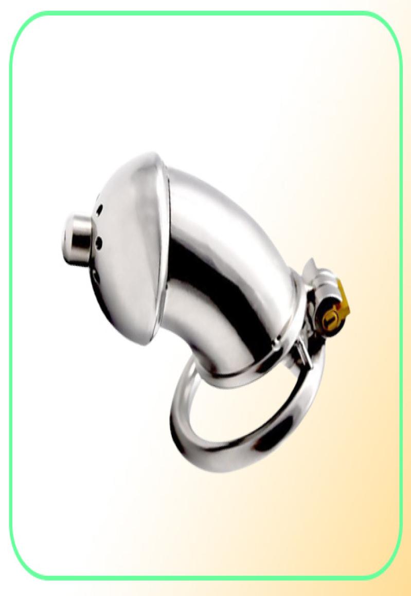 Stainless Steel Stealth Lock Male Chastity Device with Urethral CatheterCock Cagevirginity BeltPenis RingCPA27723051
