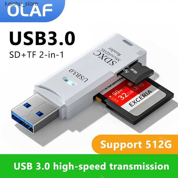 Memory Cards Stick 3.0 Micro SD TF memory adapter High speed 2-in-1 card reader for mobile phones PCs laptops accessories USB flash drives J