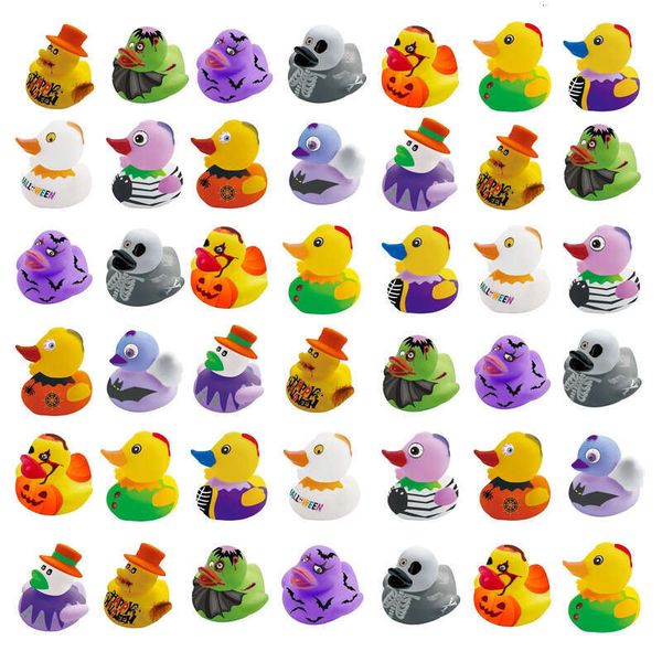 Ducks Halloween Rubber Baby Toys Party Supplies Kids Shower Bath Toy At Squeaky Sound Duck Water Play Game Gift For Children