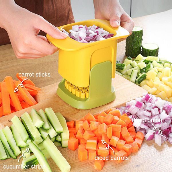 Other Kitchen Dining Bar Multifunctional Hand Pressure Vegetable Cutter Dicing Cutting Artifact Carrot Cucumber Potato Cutting Tool Kitchen